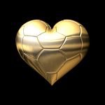 pic for FOOTBALL GOLD HEART 
